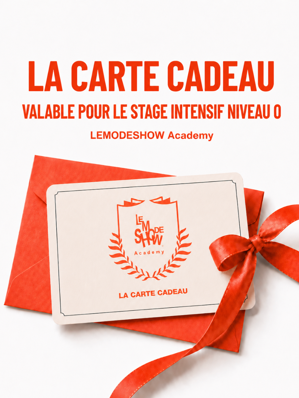 LA CARTE CADEAU LEMODESHOW Academy - STAGE INTENSIF NIVEAU 0